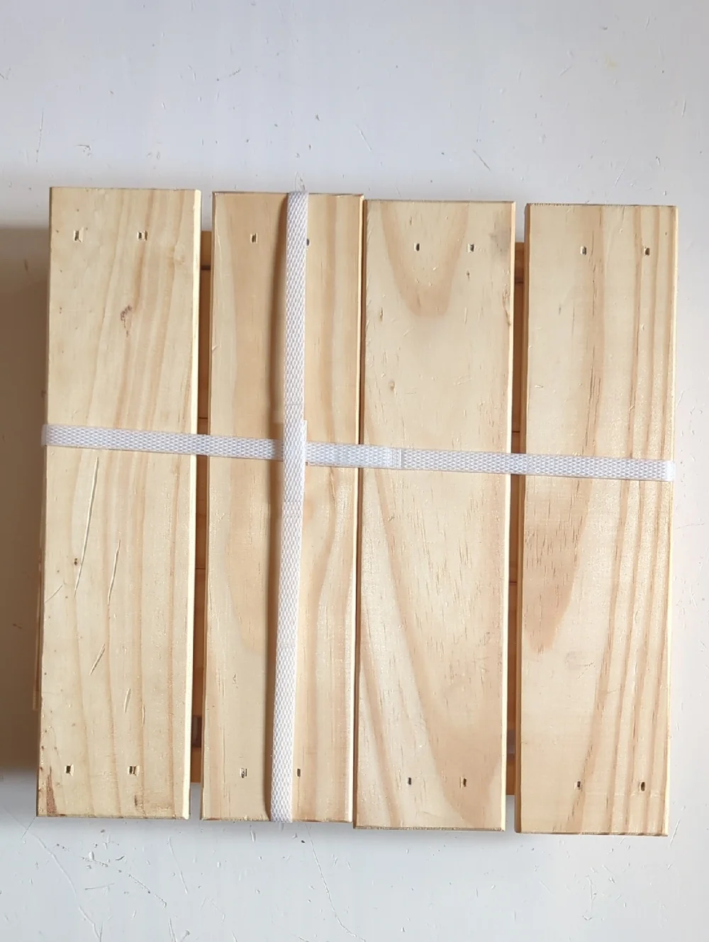 New IKEA Knagglig Pine Slatted Storage Crate - Natural Wood